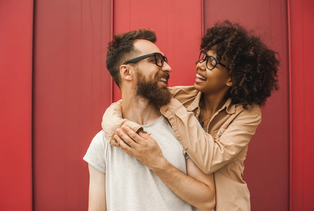 A couple planning their park model tiny home purchase